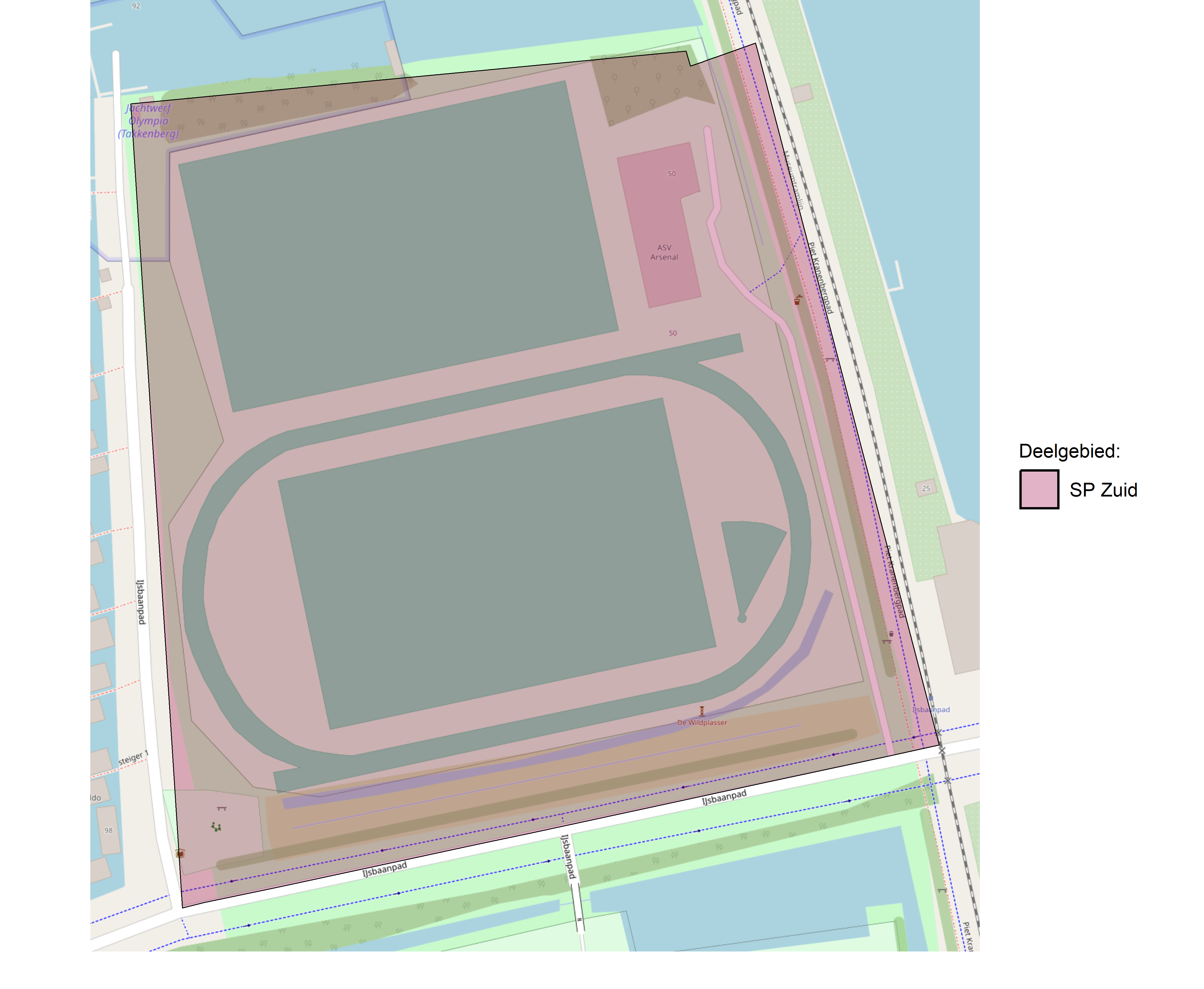 Figure 1: Kaart met deelgebieden.