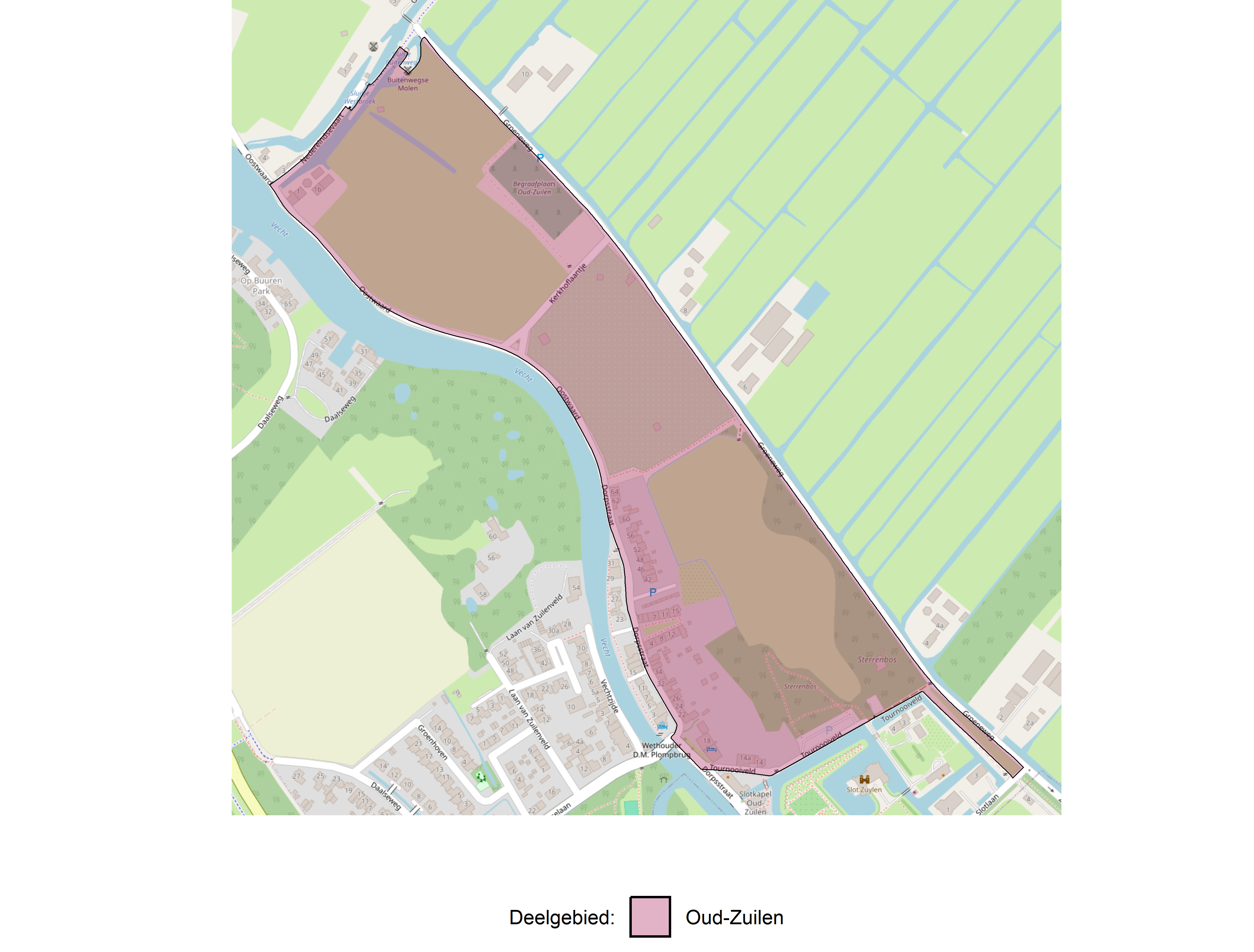 Figure 1: Kaart met deelgebieden.