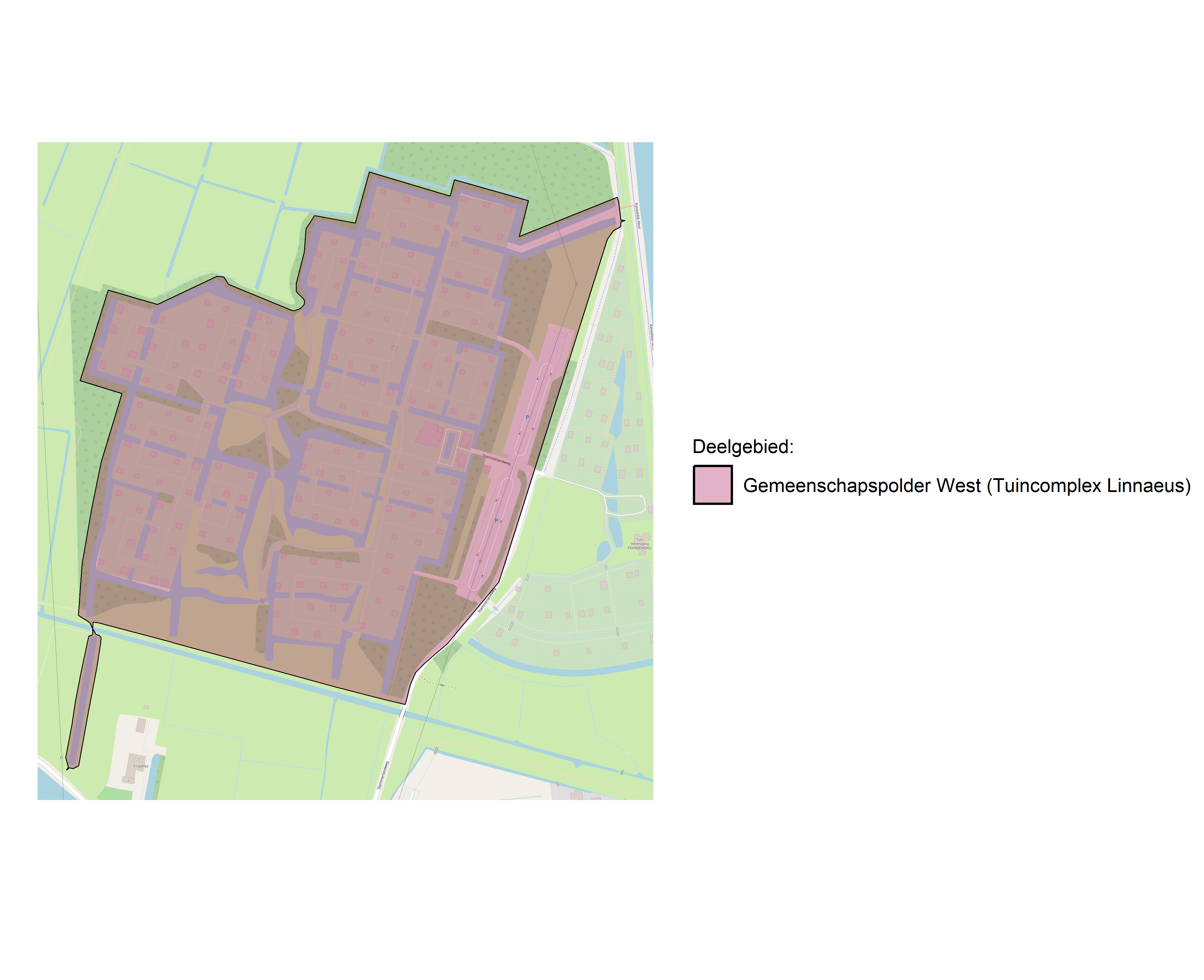 Figure 1: Kaart met deelgebieden.