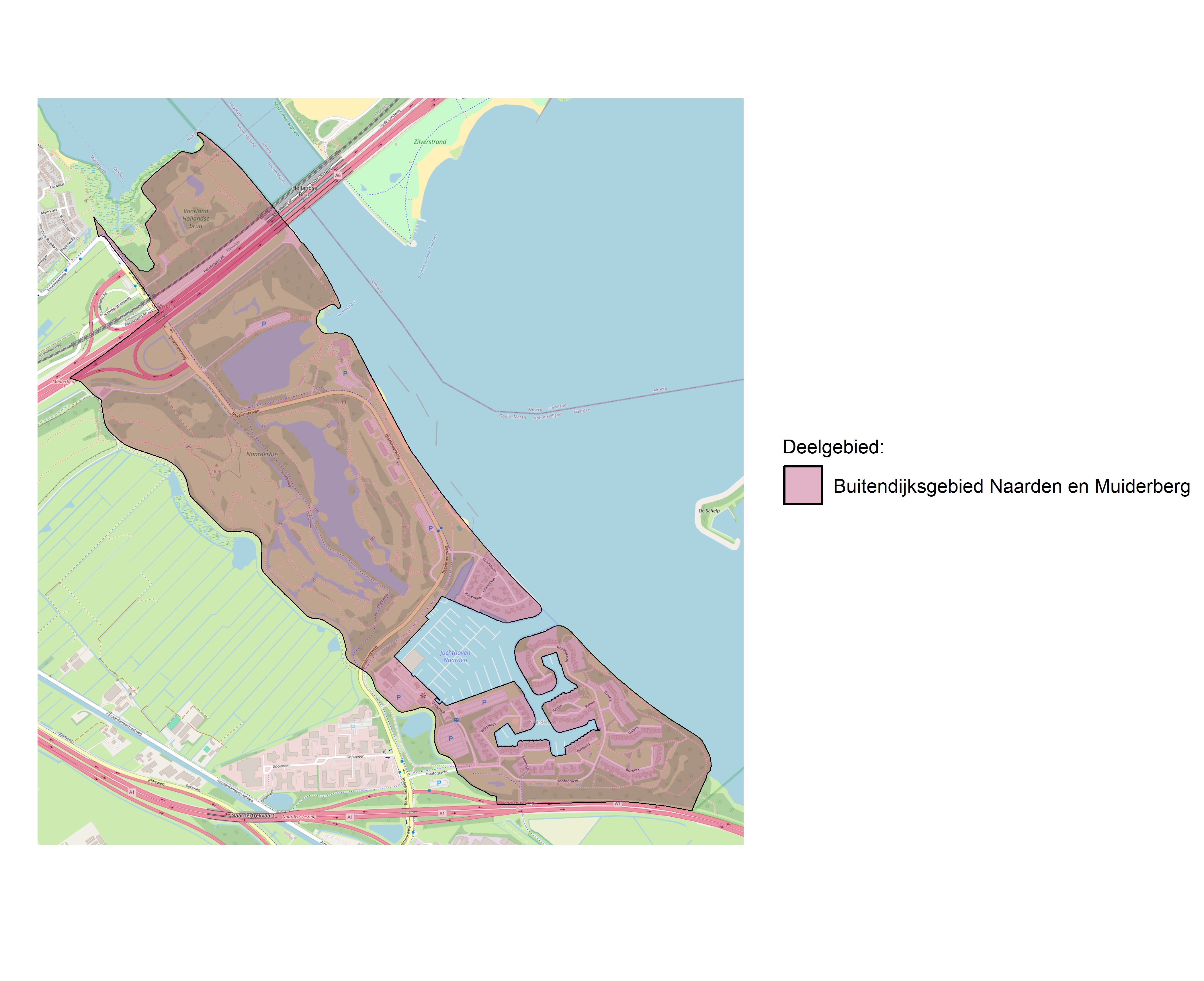 Figure 1: Kaart met deelgebieden.