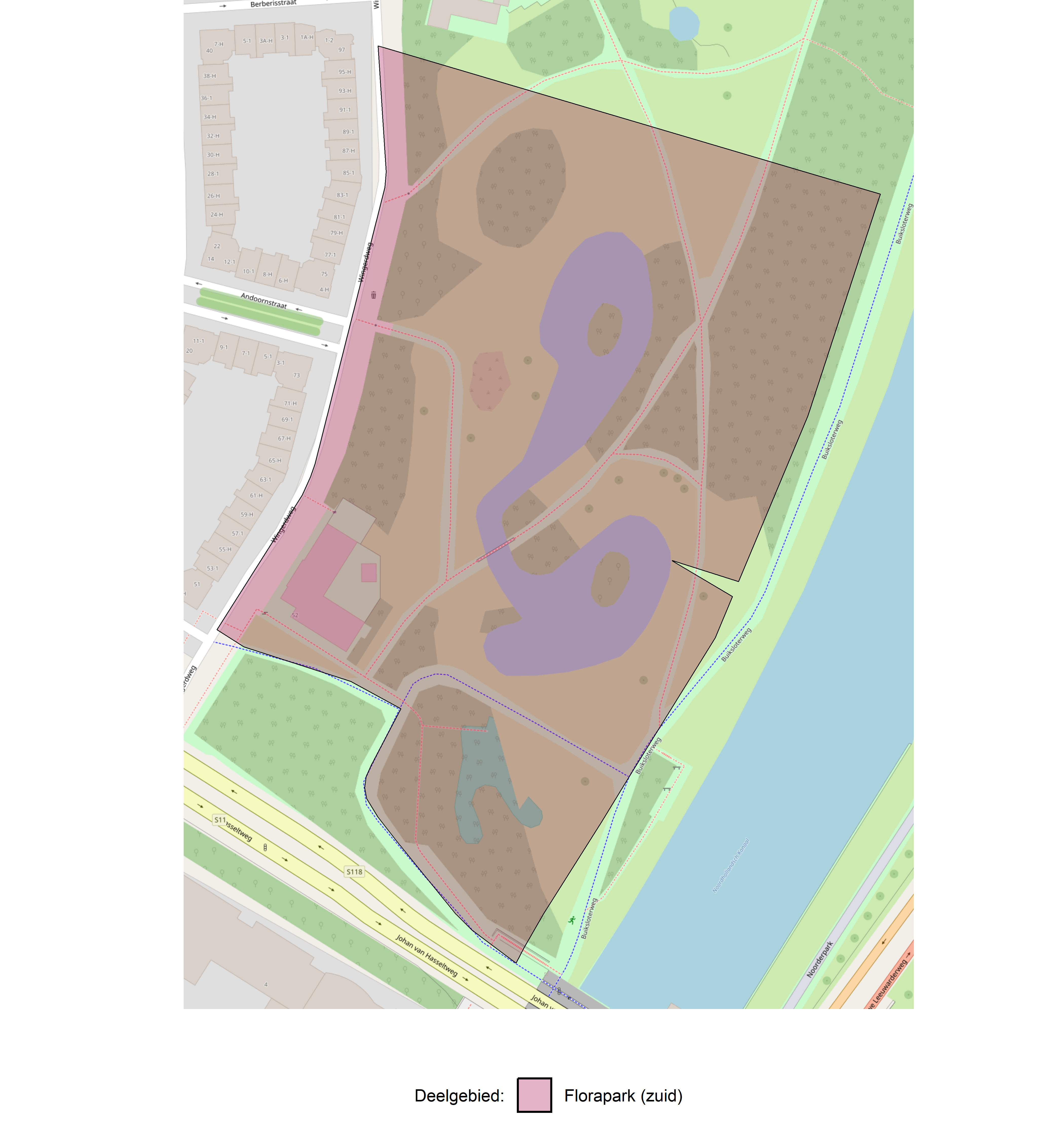 Figure 1: Kaart met deelgebieden.