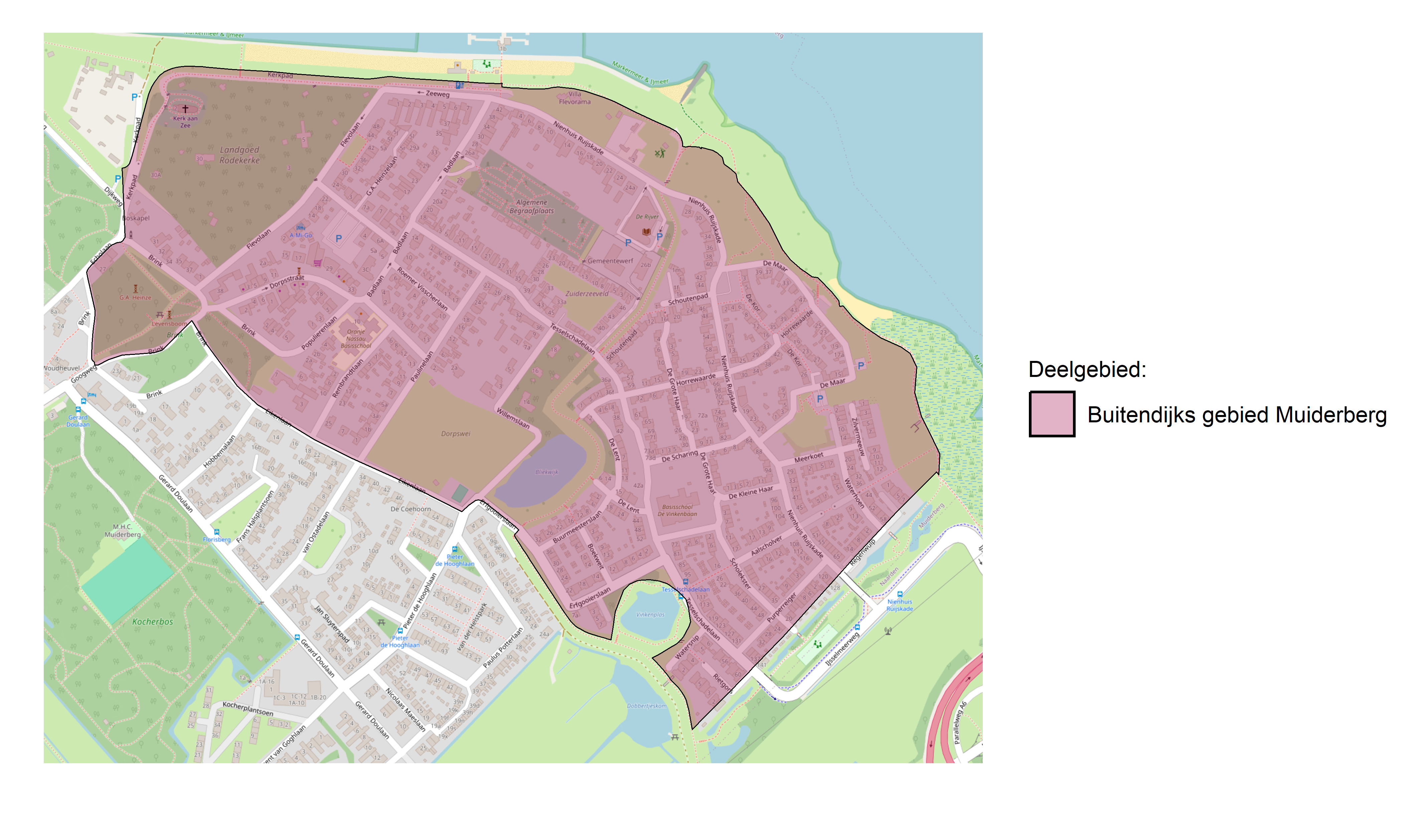 Figure 1: Kaart met deelgebieden.